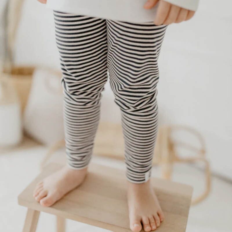 Jersey Leggings "Navy Stripes" – Bild 1
