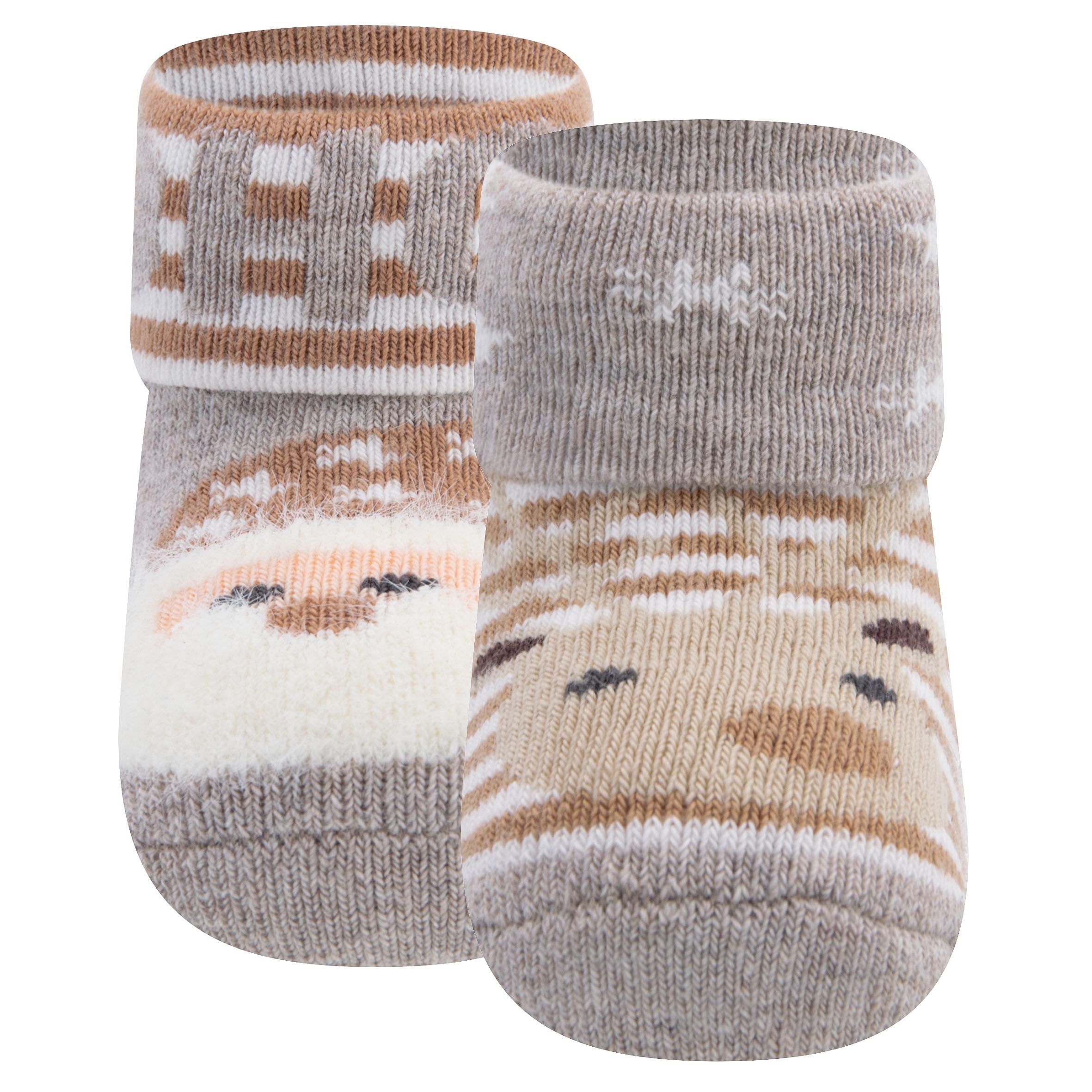 205146_0002_Detail_2erPack Babysocken 2er Pack Rentier / Weihnachtsmann (Variante 2) – Bild 1