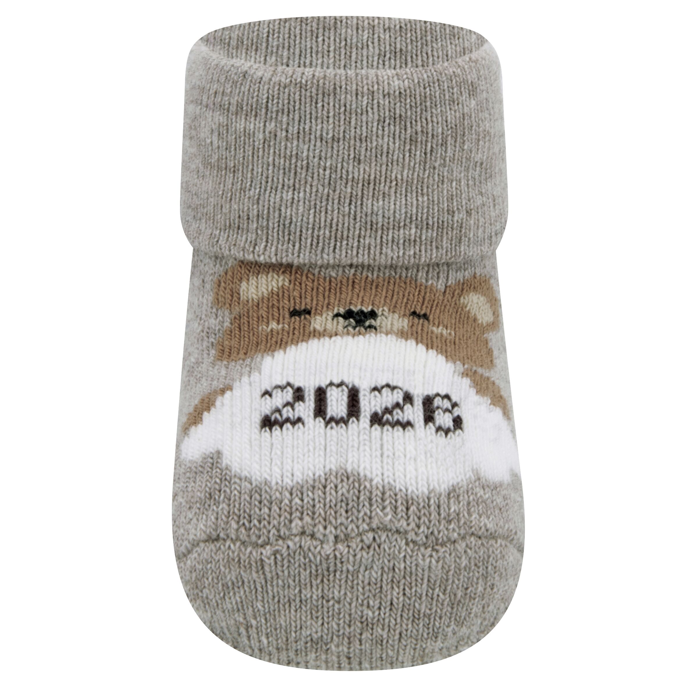 205461_3185 Babysocken Born in 2026 Boy (dkl. beige mel.) – Bild 1