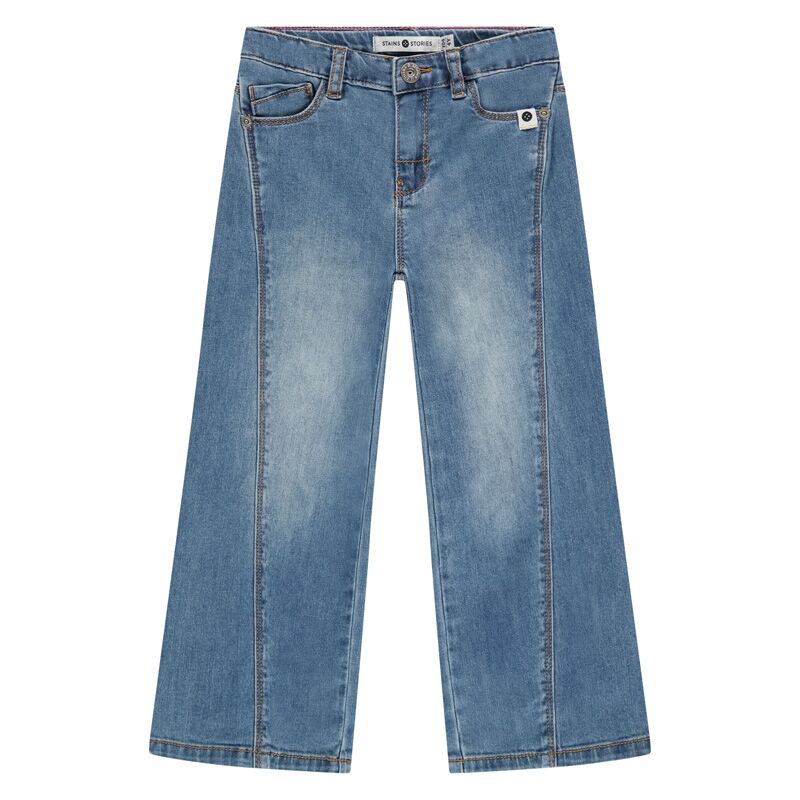 Jeans Denim Wide Leg (Medium Blue) von Stains and Stories – Bild 1