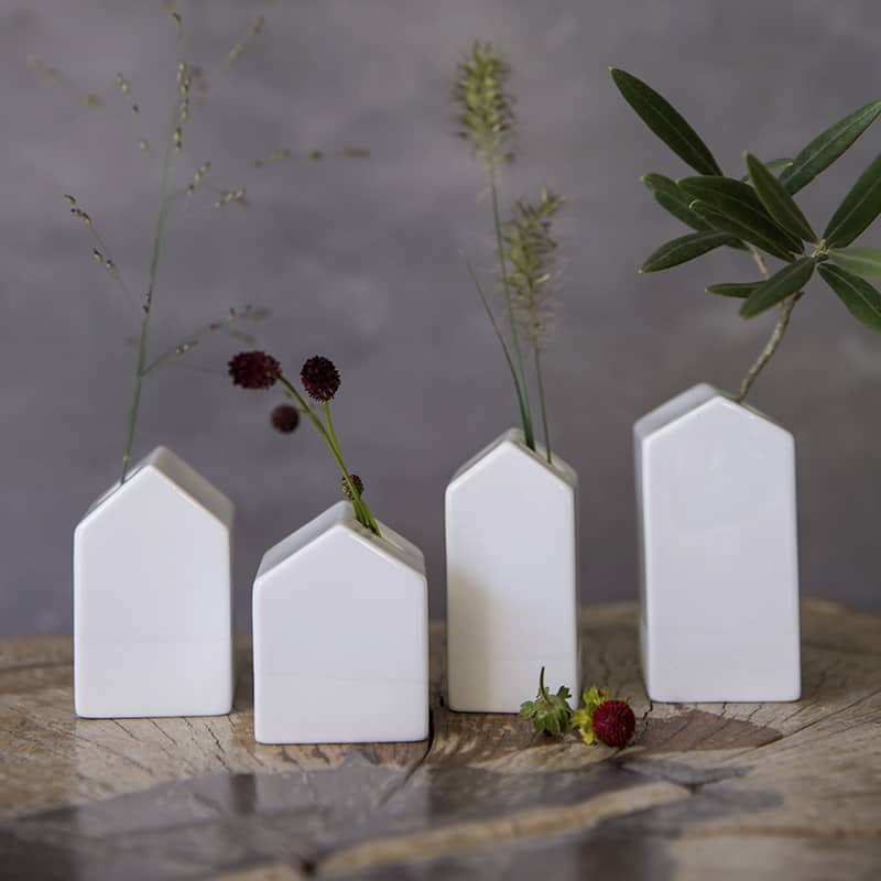 Räder Minivasen "Häuser" (4er-Set) – Bild 1