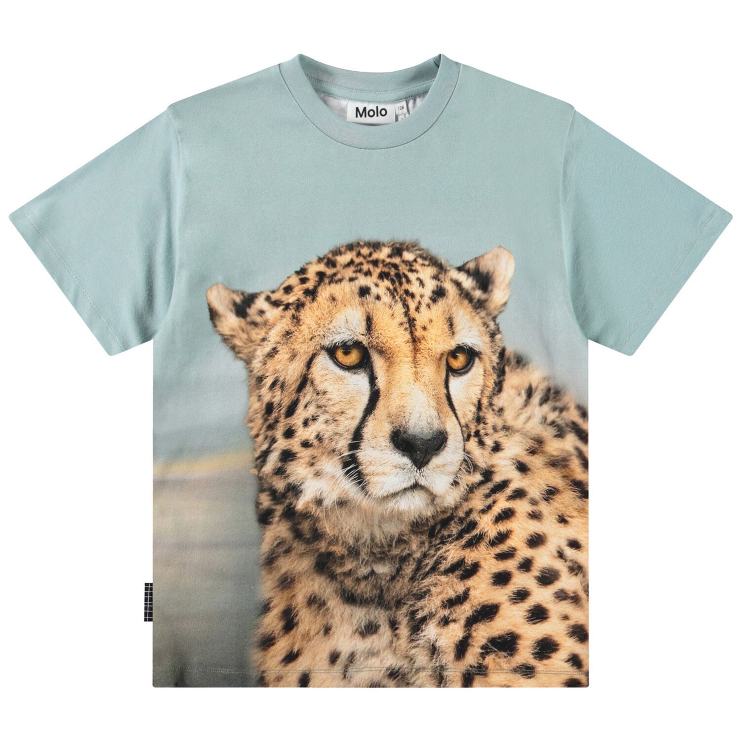 1S25A207_3820 T-Shirt Short Sleeves Rubin (Big Cheetah Blue) – Bild 1