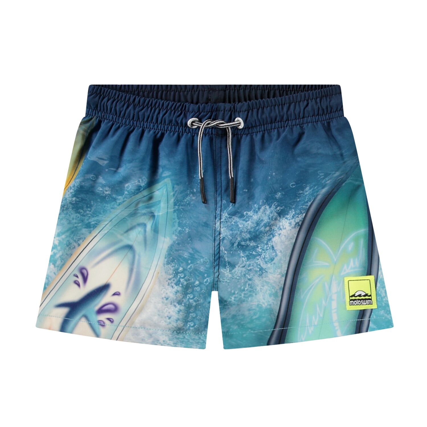 8S25P403_3802 Badeshorts Boardies Niko (Surf Art Blue chill) – Bild 1