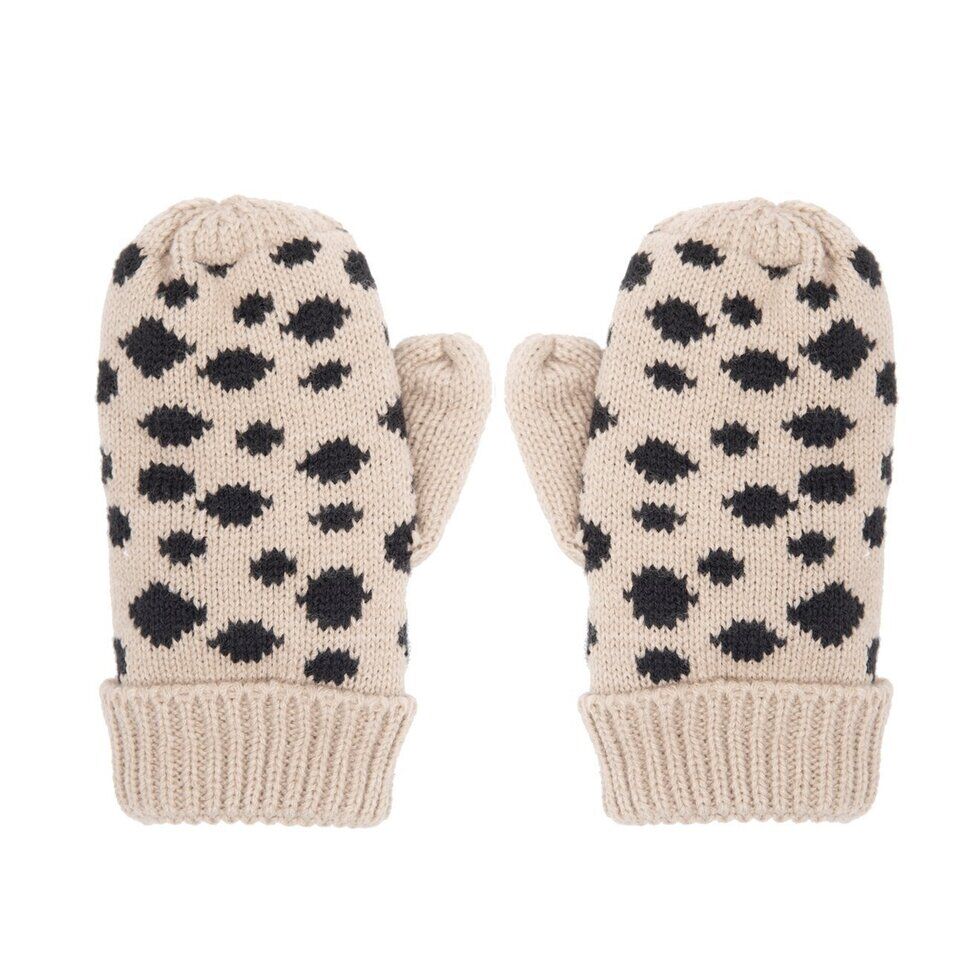 Cheetah Knitted Mittens 3-6 Years Handschuhe "Cheetah" – Bild 1