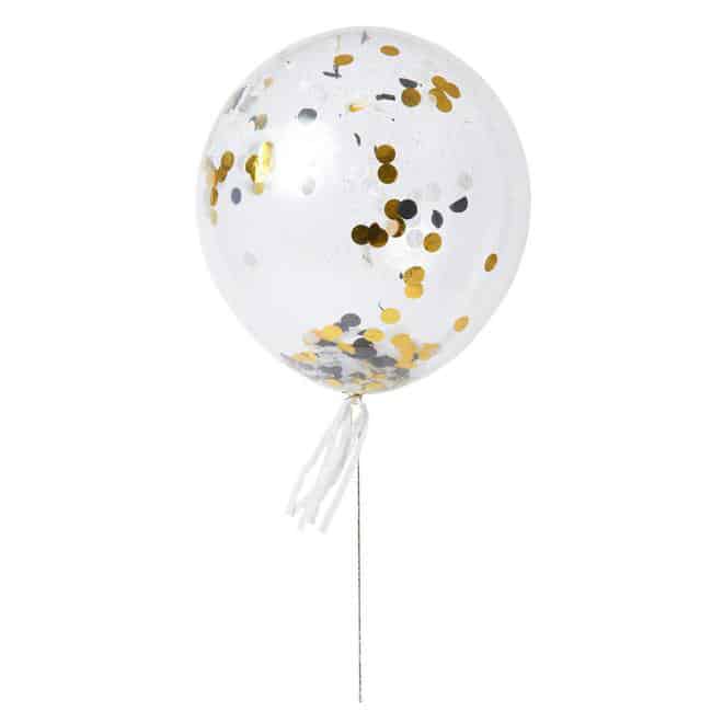Gold & Silber Konfetti Ballon-Kit von Meri Meri – Bild 1