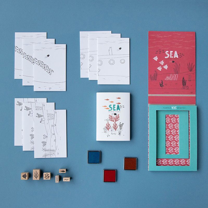 calmstamps1 Stempel-Set Calm Stamps "Ozean" – Bild 1