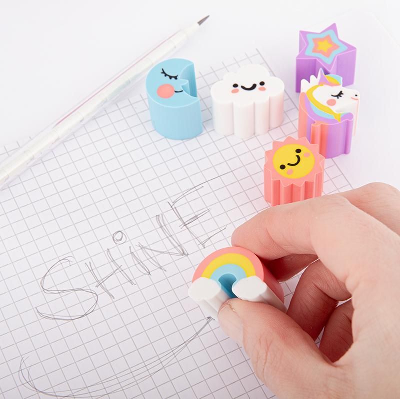 Radierer-Set Einhorn & Candybox – Bild 1