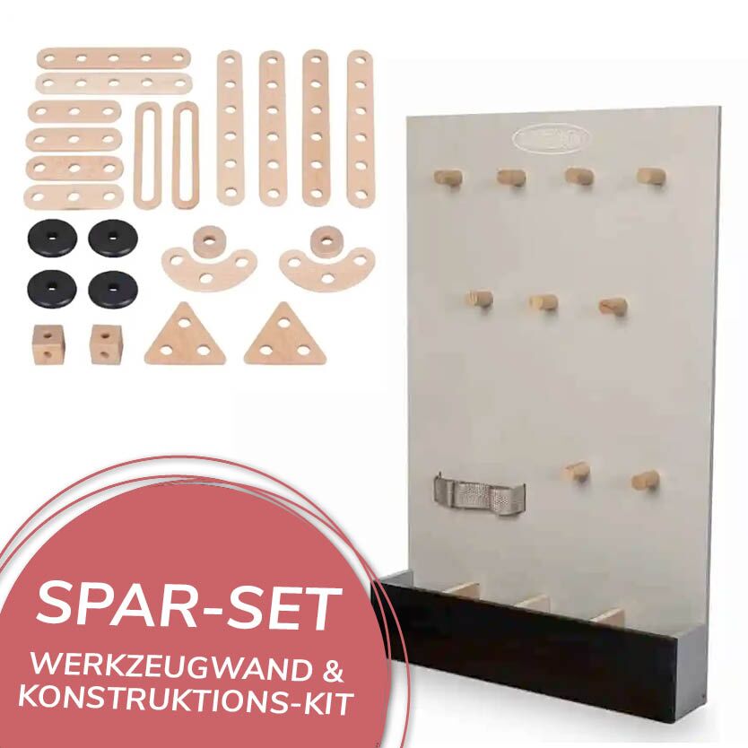 Handwerker Spar-Set von MaMaMeMo (Werkzeugwand & Konstruktions Kit) – Bild 1