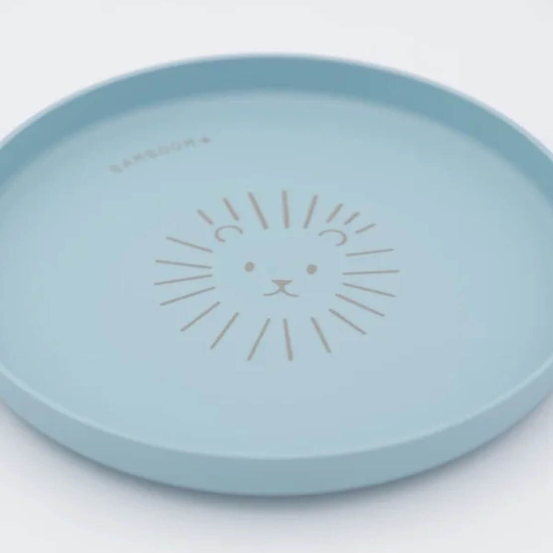 bamboom tellerset blau1 Kinder-Teller-Set Mix (blau) – Bild 1