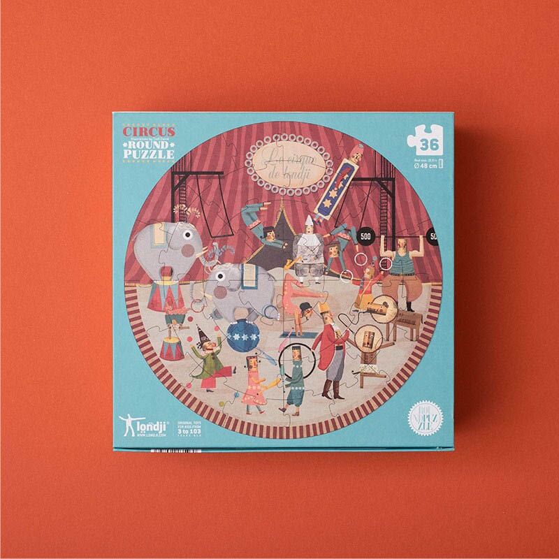 Rundes Puzzle "Zirkus" – Bild 1