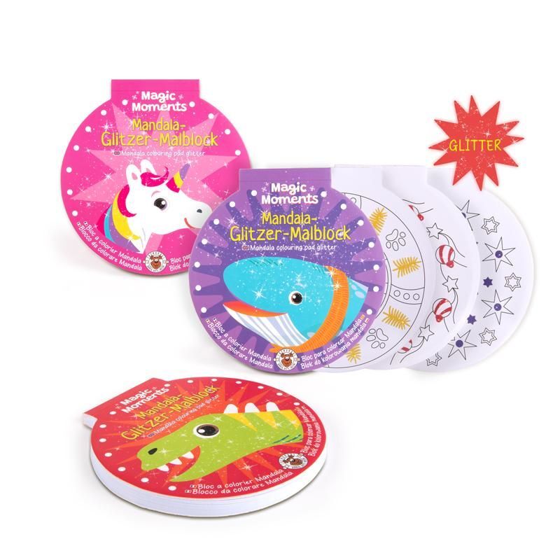 Mandala Glitzer Malblöcke "Magic Moments" – Bild 1