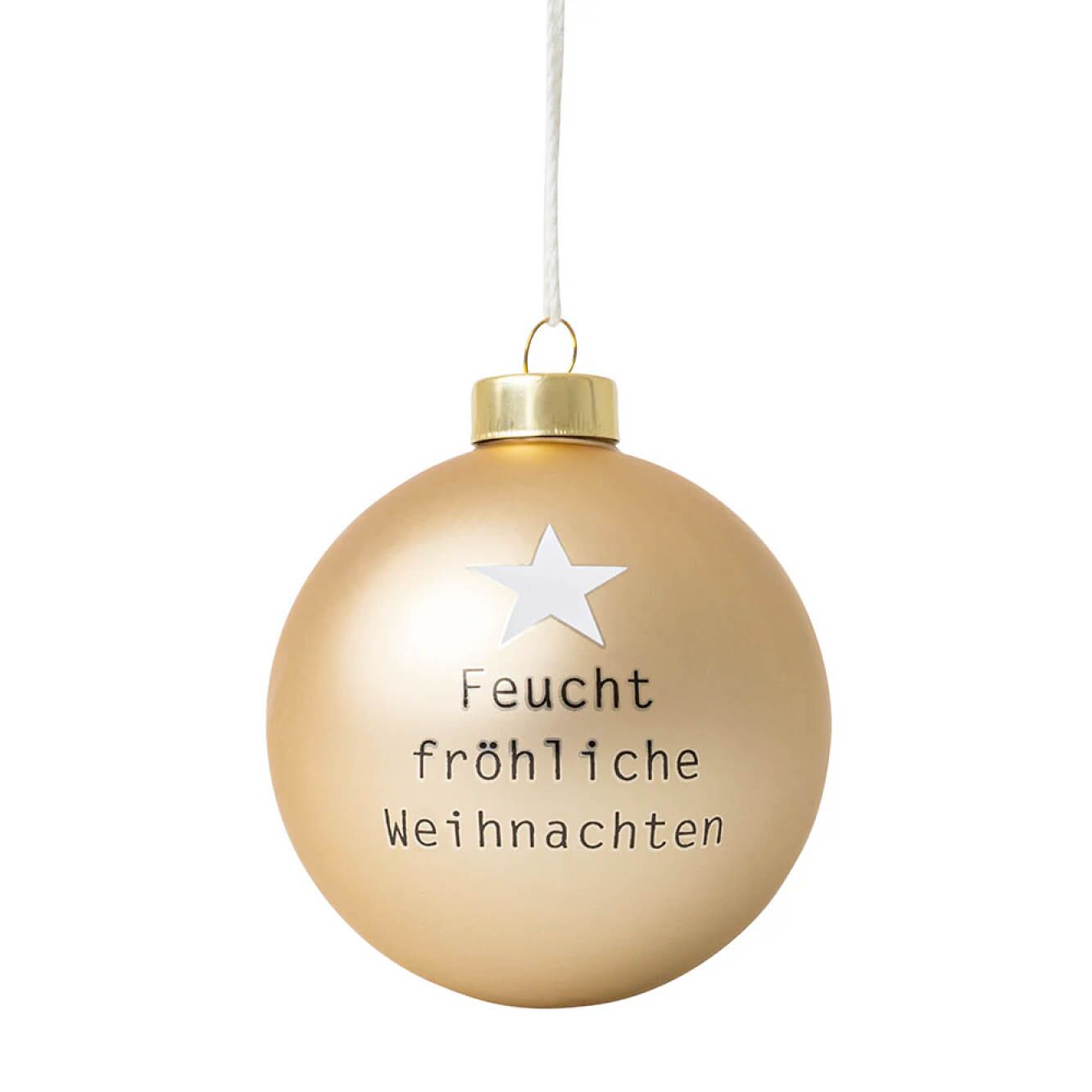 Lustige Kugel "Feucht fröhliche Weihnachten" – Bild 1