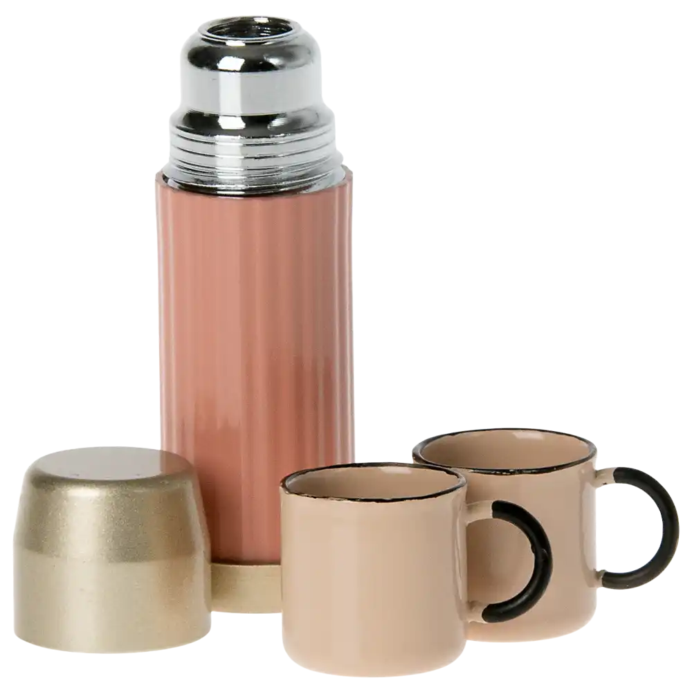 Thermoskanne und Tassen (Soft Coral) von Maileg – Bild 1