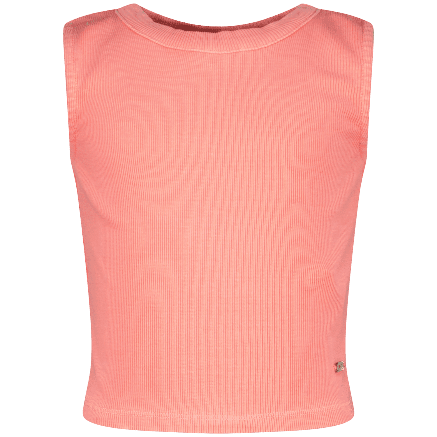 Basic Crop Rib Top, Neon Peach von Vingino – Bild 1