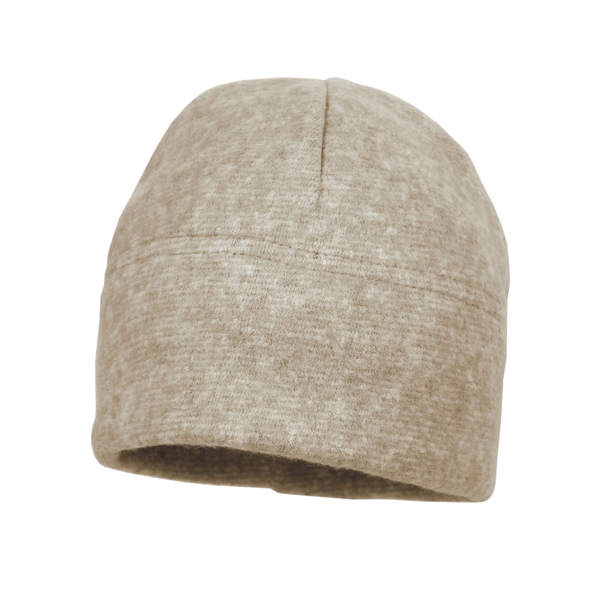 GOTS Baby Beanie (Hellbraunmeliert) – Bild 1