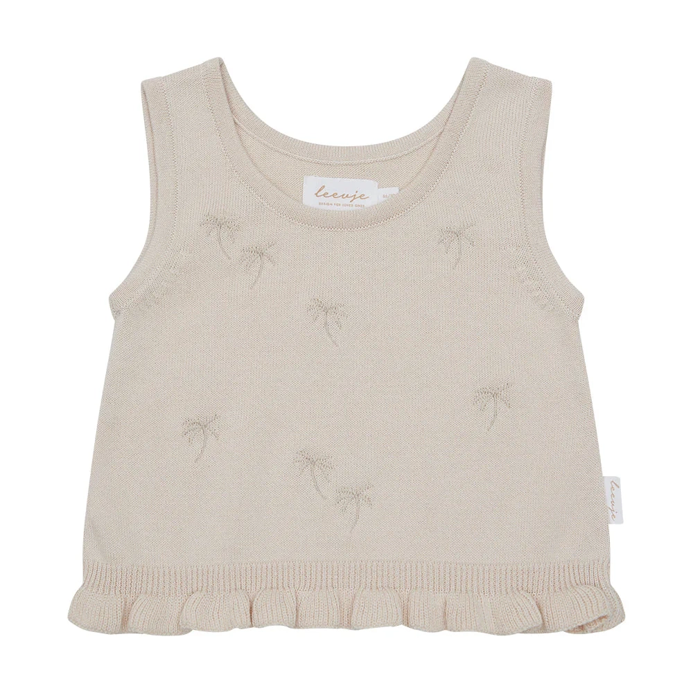 Top mit Palmen-Stickerei – Bild 1