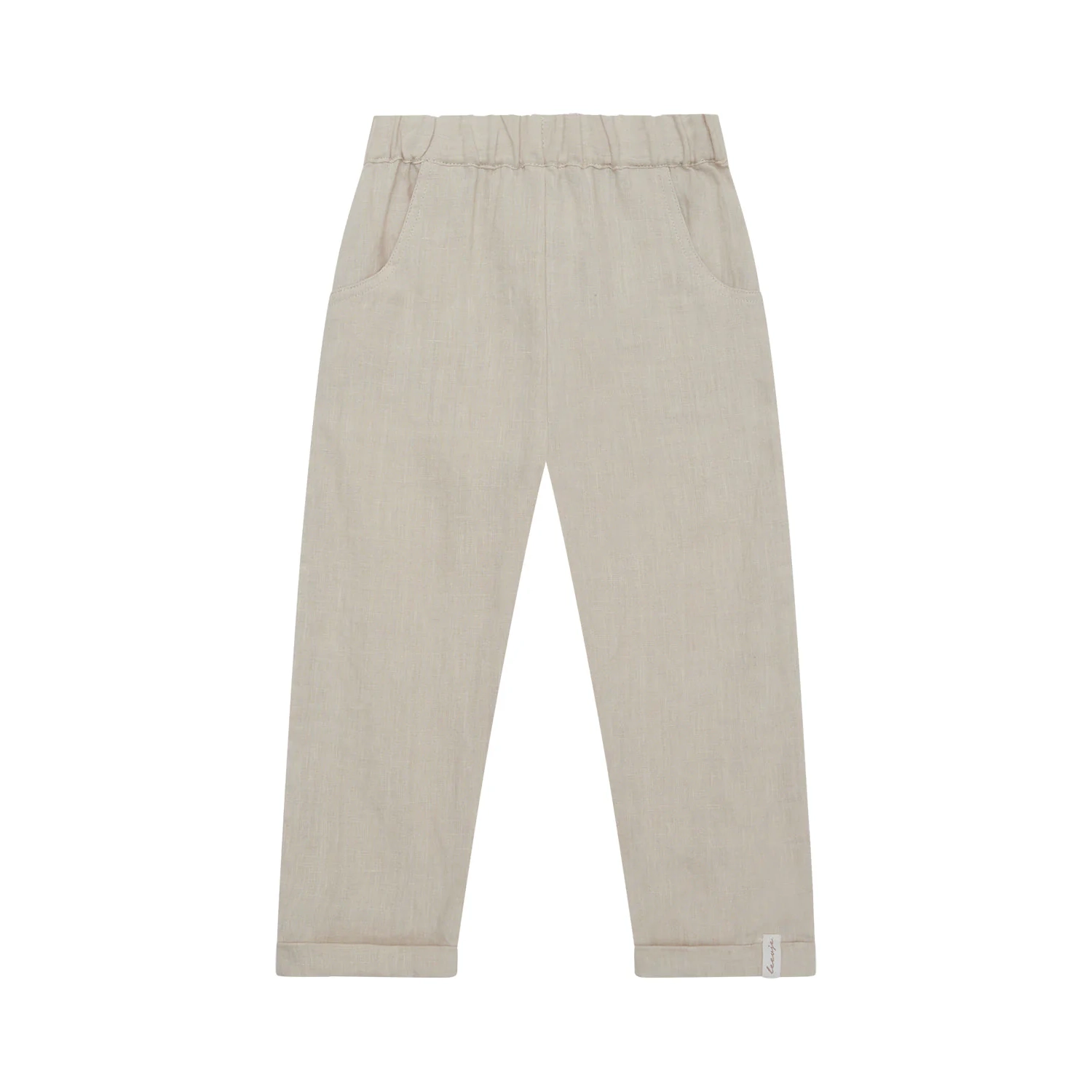 unisex_leinenhose_sand1 Unisex Leinenhose (Sand) – Bild 1
