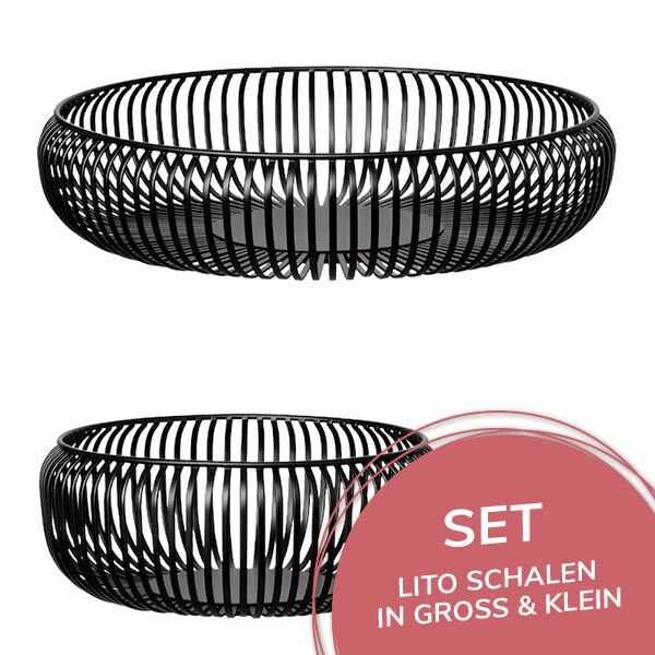 Set Schalen LITO von blomus (schwarz) – Bild 1
