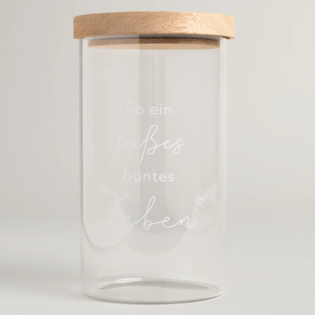 Vorratsglas "Süßes Leben" (Höhe: 19 cm) – Bild 1