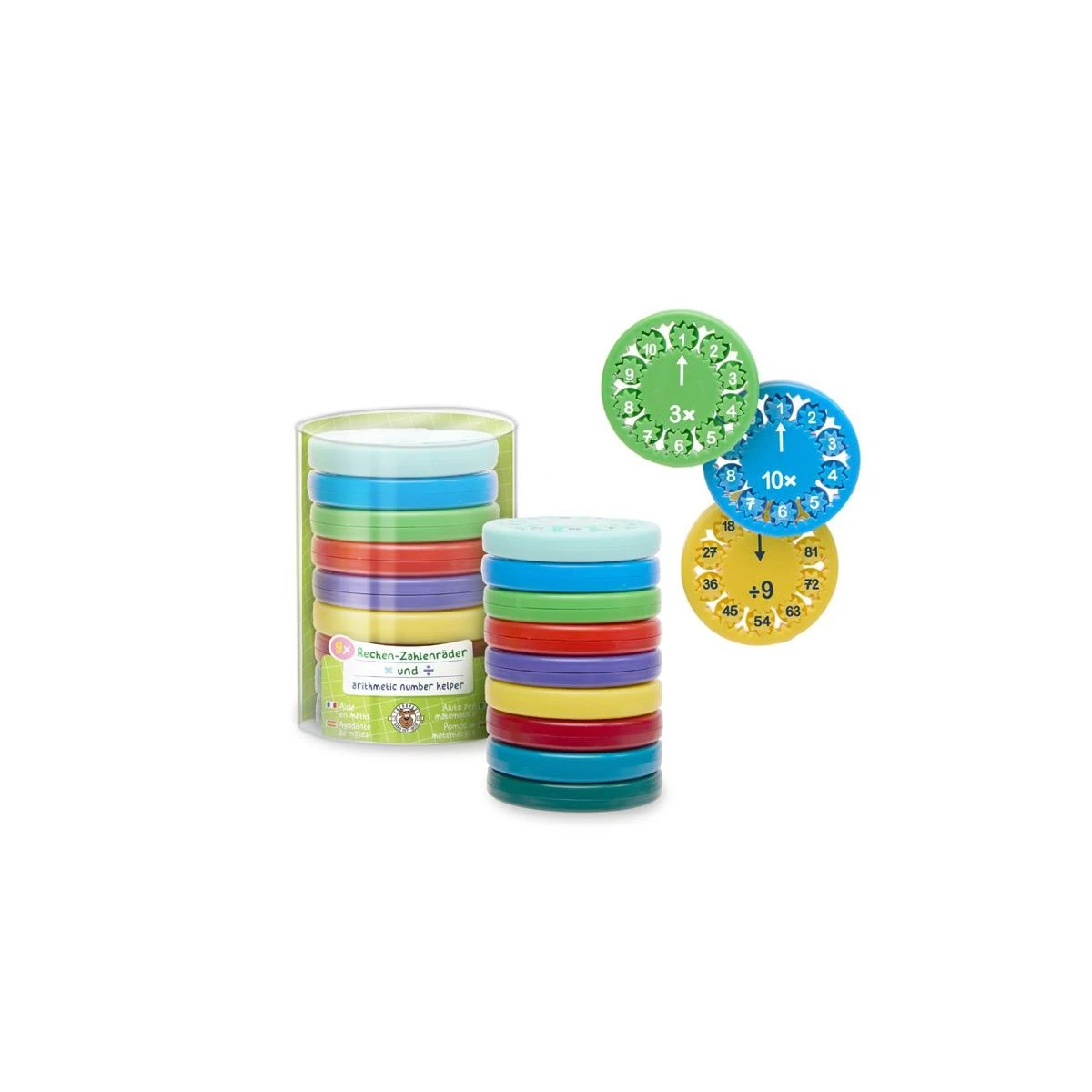 ABC-5 Rechen-Zahlenräder (9-teilig) – Bild 1