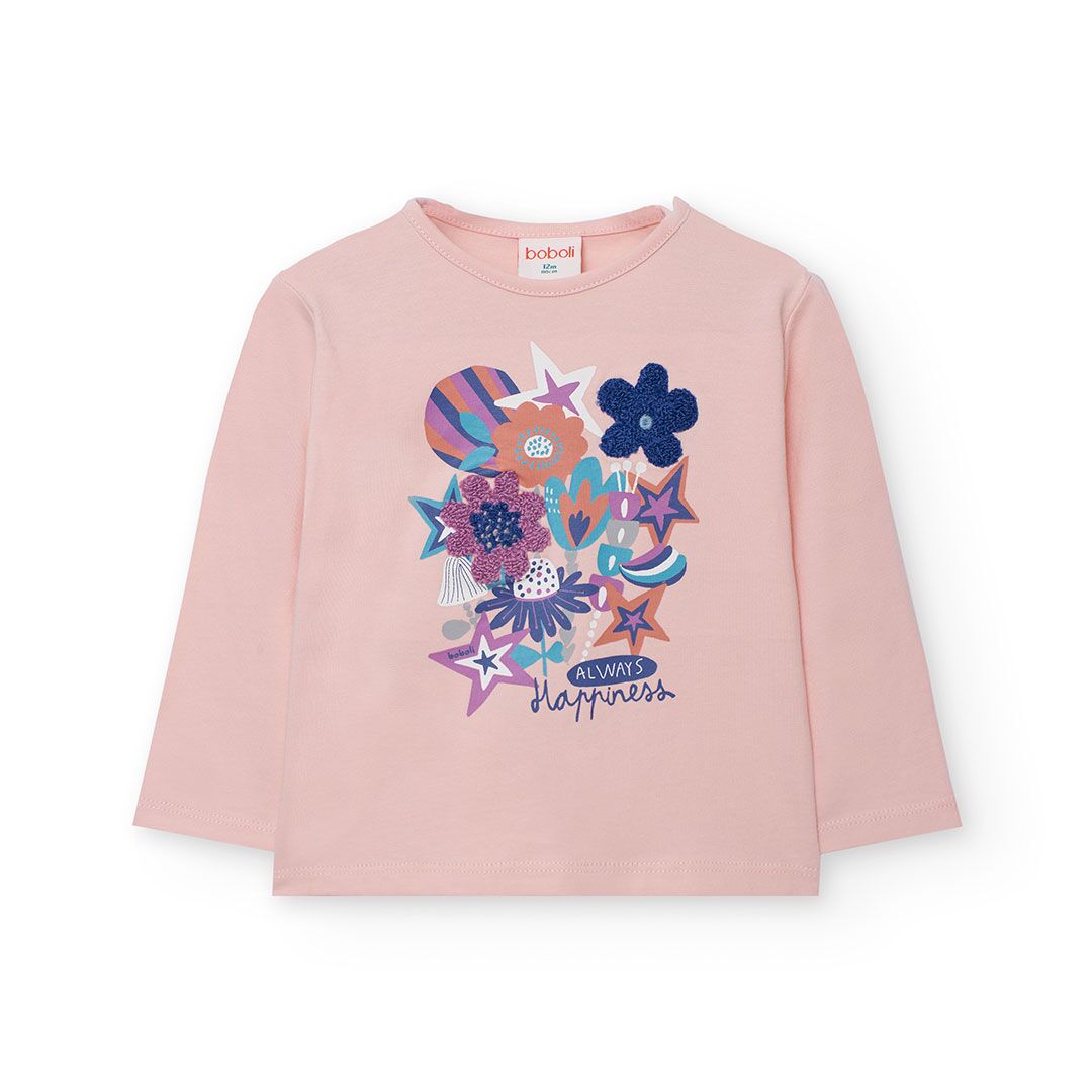 Gestricktes T-Shirt (pink) von Boboli – Bild 1