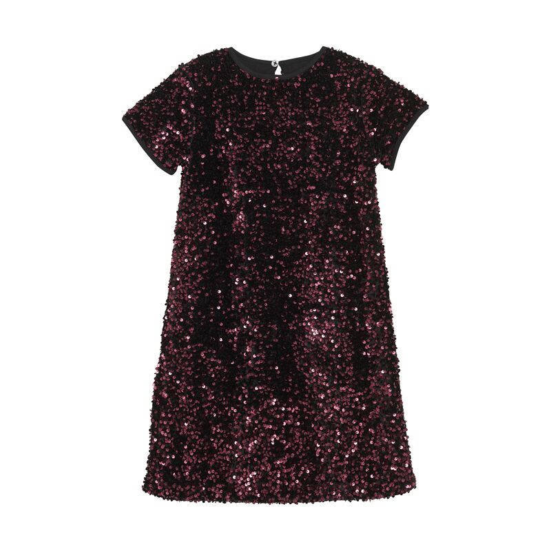 Kleid Velour Sequins, Vineyard Wine von Creamie – Bild 1