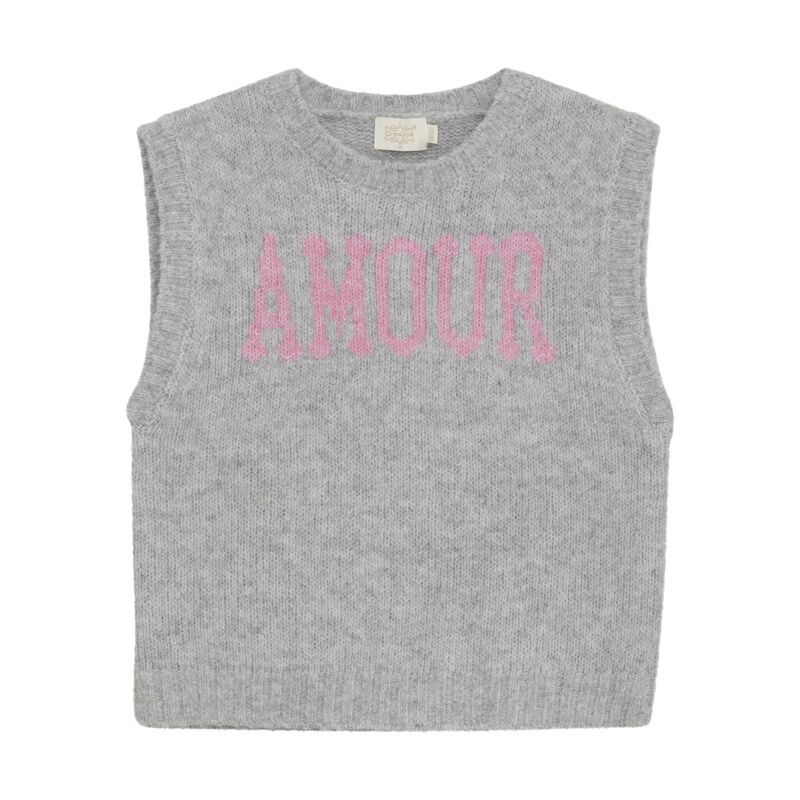 823014_1231_A Strickpullover, Light Grey Melange von Creamie – Bild 1