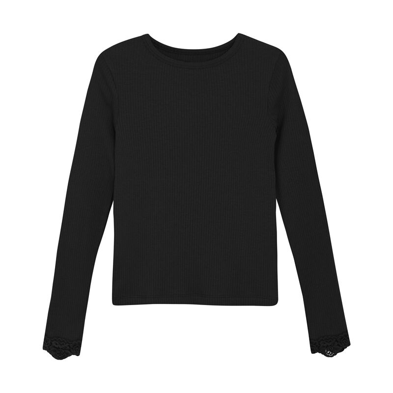 T-Shirt LS, Black von Creamie – Bild 1