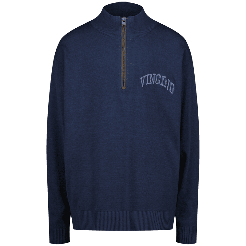 Flat Knit Icon-halfzip knit, Dark Blue von Vingino – Bild 1