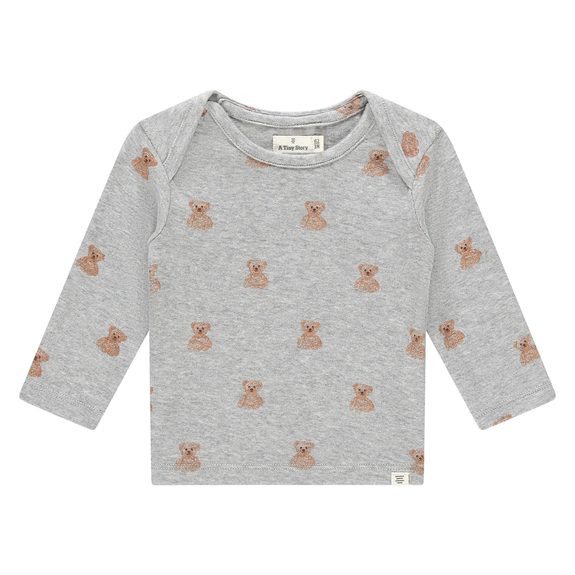 Baby T-shirt Longsleeve (light grey melange) von A Tiny Story – Bild 1