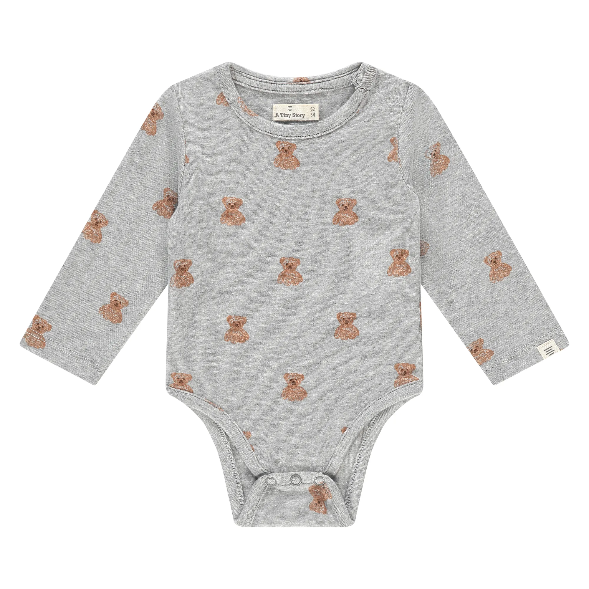 Baby T-shirt Longsleeve (light grey melange) von A Tiny Story – Bild 1