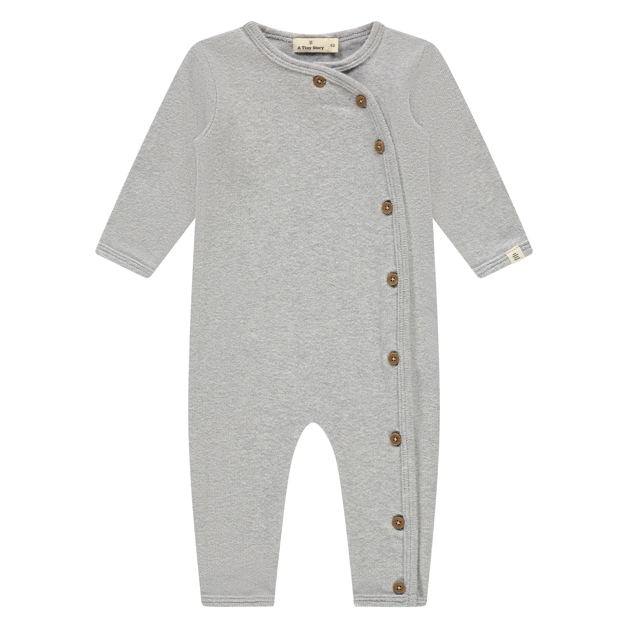 Baby Suite Long Sleeve (light grey melange) von A Tiny Story – Bild 1