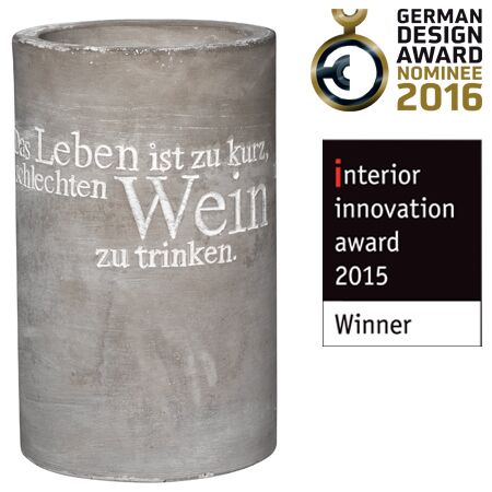 Flaschenkuehler0010405 Flaschenkühler "Das Leben ist zu kurz" – Bild 1