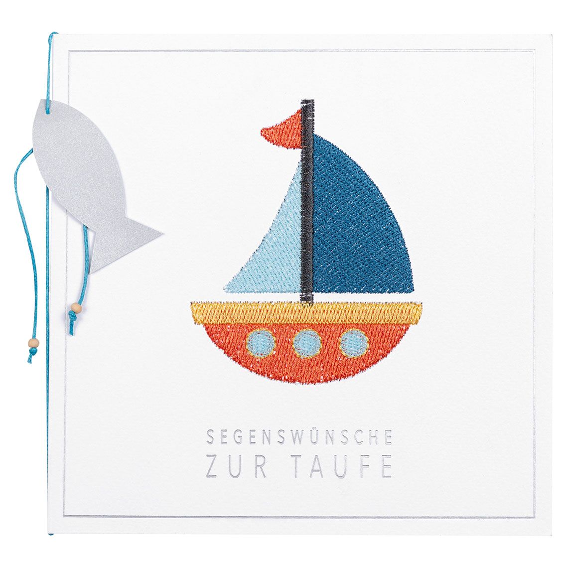 XL Strickkarte "Segenswünsche zu Taufe" – Bild 1