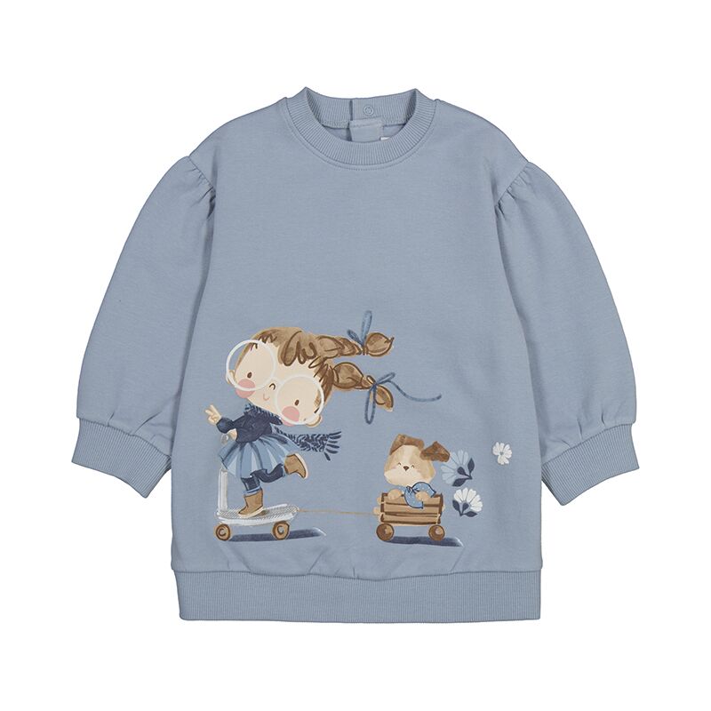 Plüsch Kleid mit Grafik von Mayoral (Opal) – Bild 1