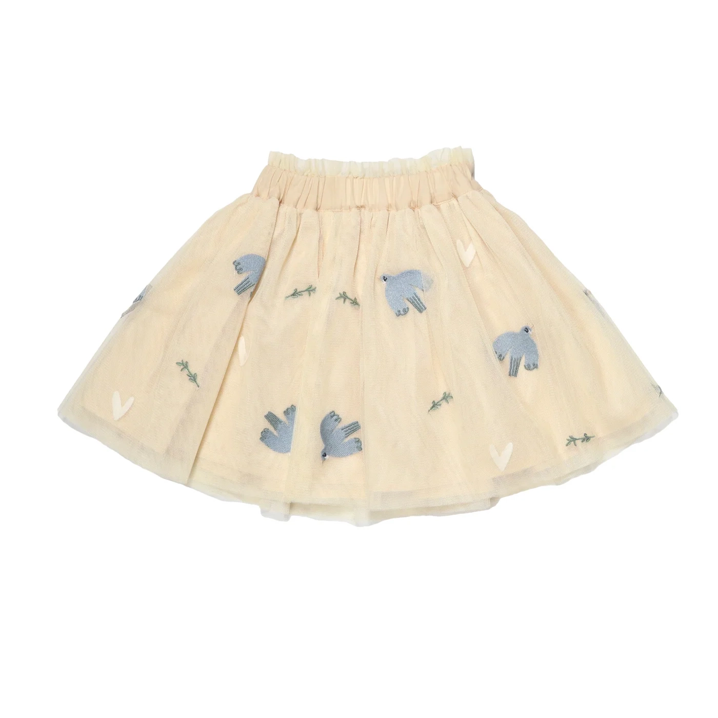 tuellrock_birds_hearts1 Tüllrock "Birds & Hearts" mit Stickerei – Bild 1