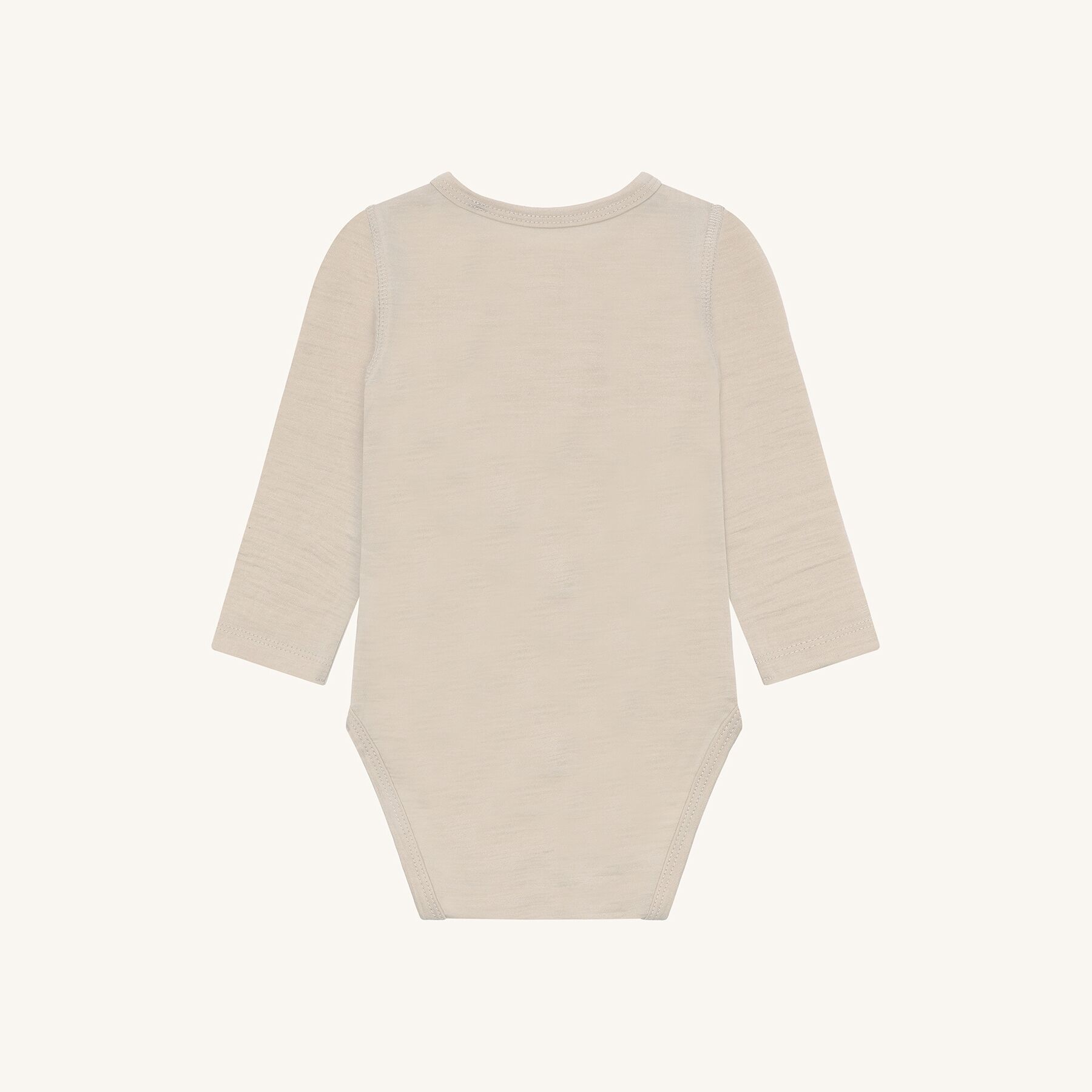 HCBirki Solid Longsleeve (Wheat Melange), Wolle / Seide – Bild 1