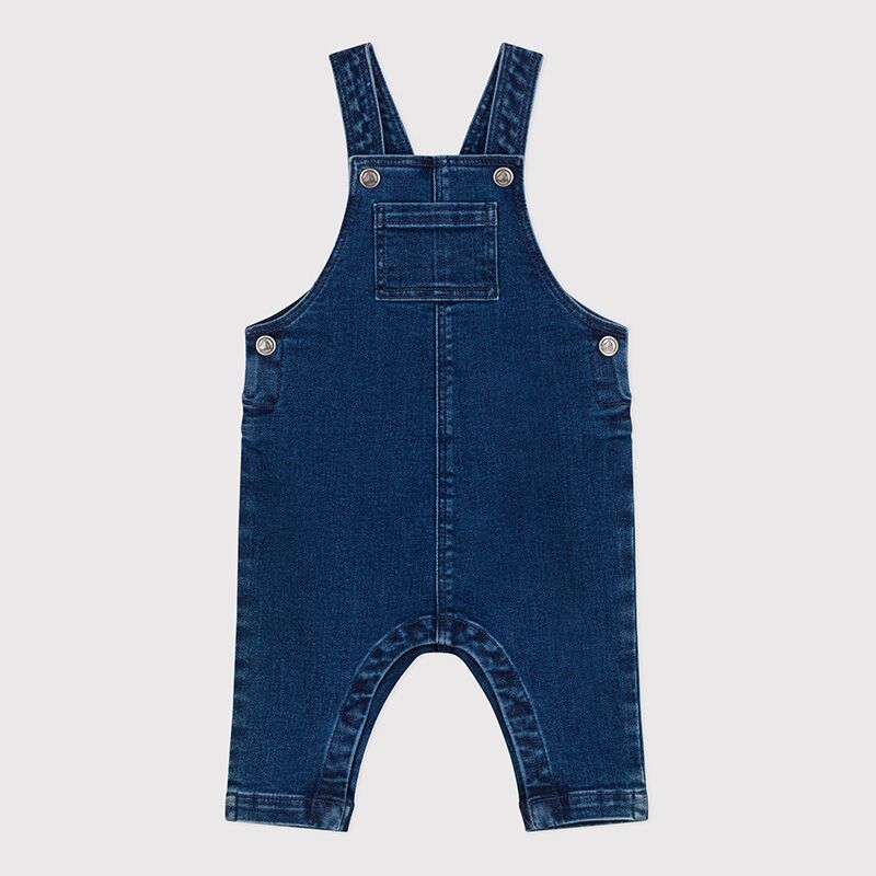 Latzhose (Denim Moyen) von Petit Bateau – Bild 1