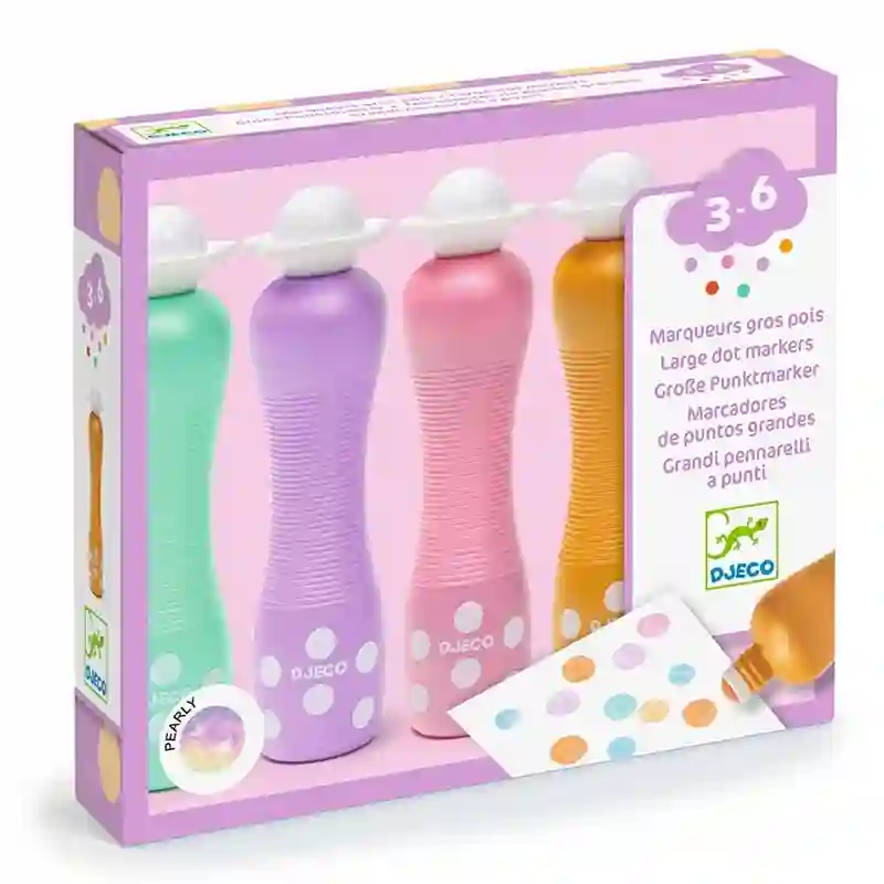 Farben: 4 Schaumstoffspitzen Pearly – Bild 1