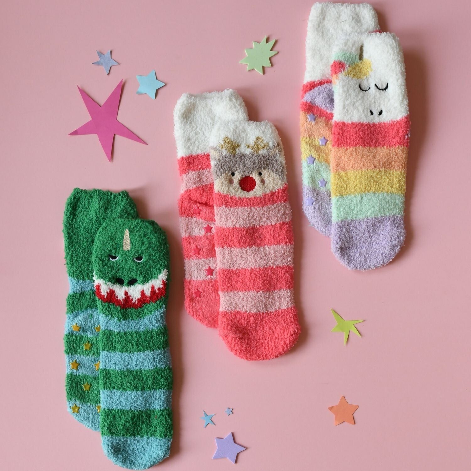 Cosy Slipper Socken "Rentier" – Bild 1
