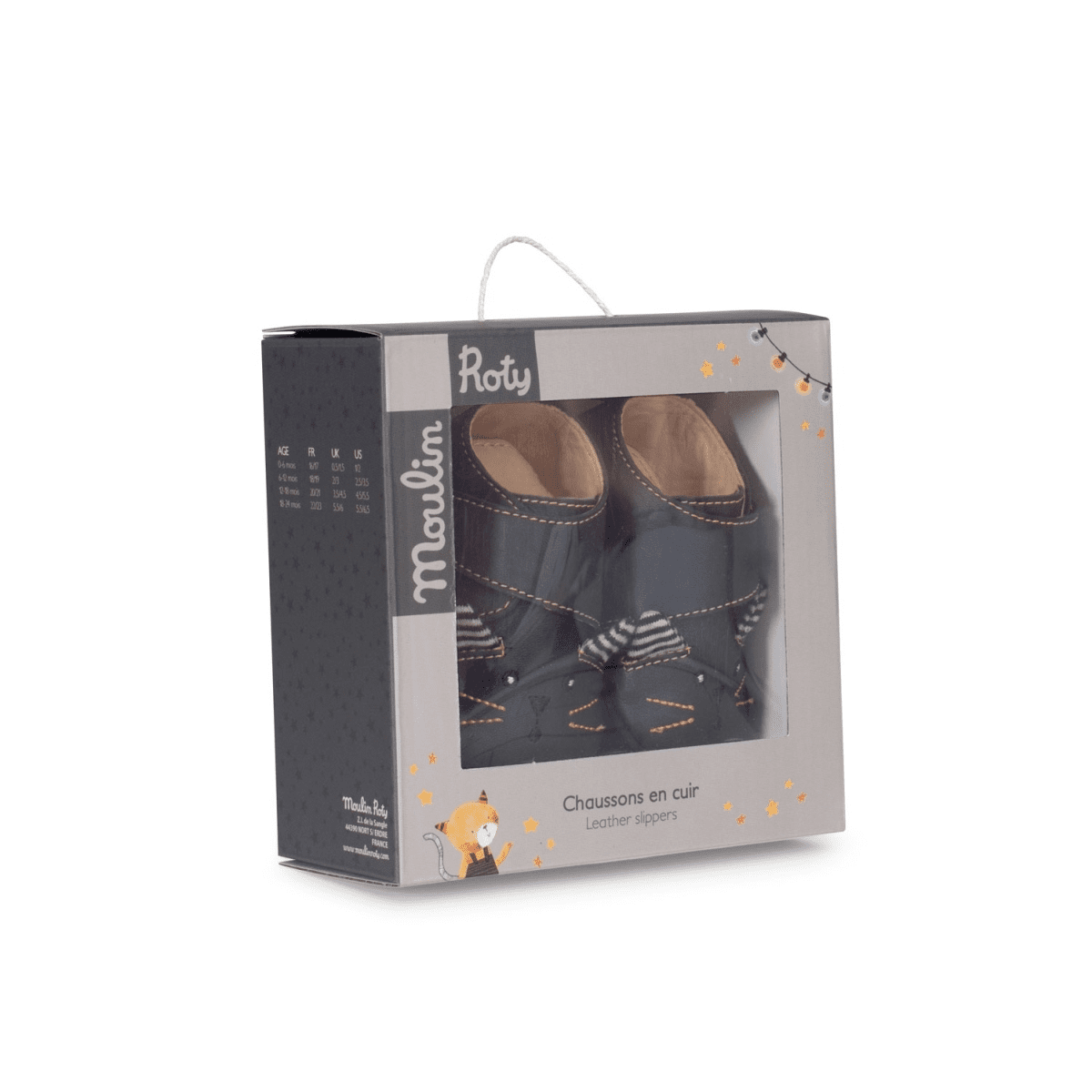 Baby Lederschuhe Les Moustaches (0-6 Monate) – Bild 1