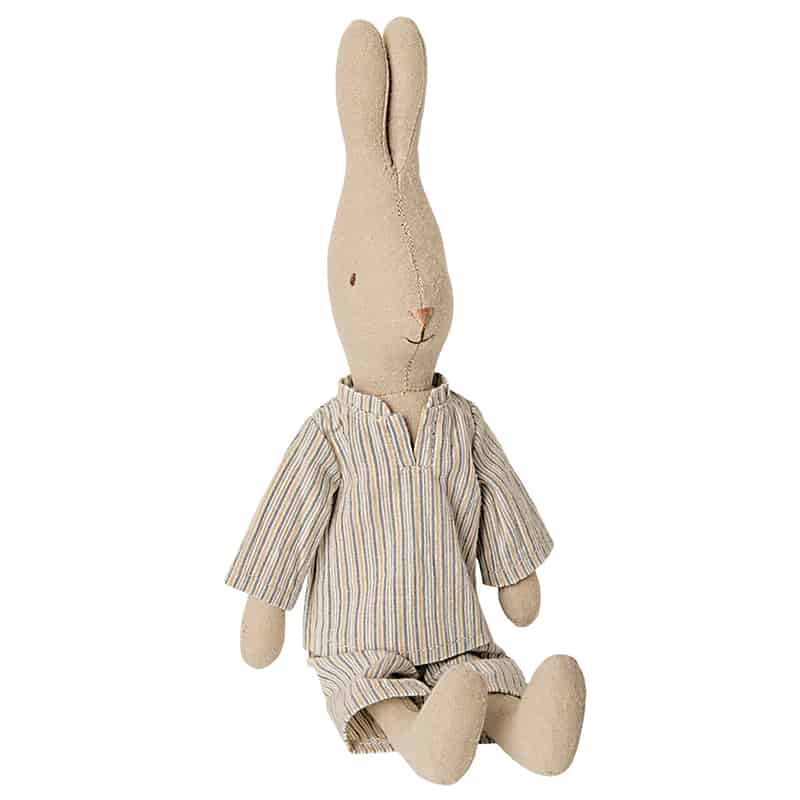 Jungenhase im Pyjama - Größe 2 Kuschelhase Junge im Pyjama (H 32 cm) – Bild 1