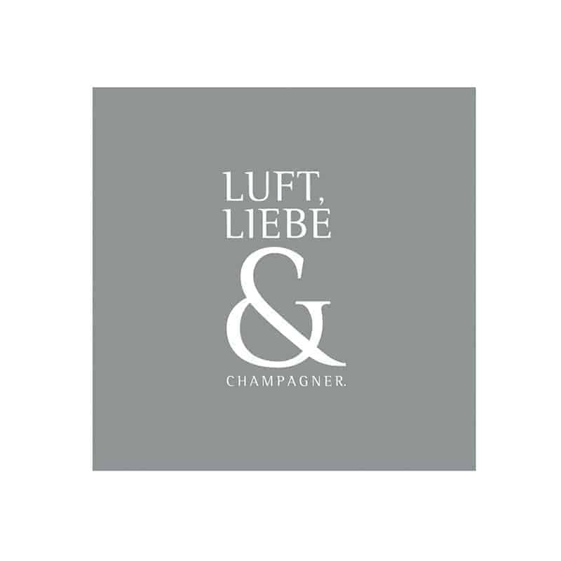 CocktailserviettenLuftundLiebe Cocktail-Servietten "Luft, Liebe & Champagner" – Bild 1