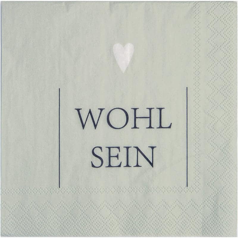 CocktailserviettenWohlsein Cocktail-Servietten "Wohl sein" – Bild 1