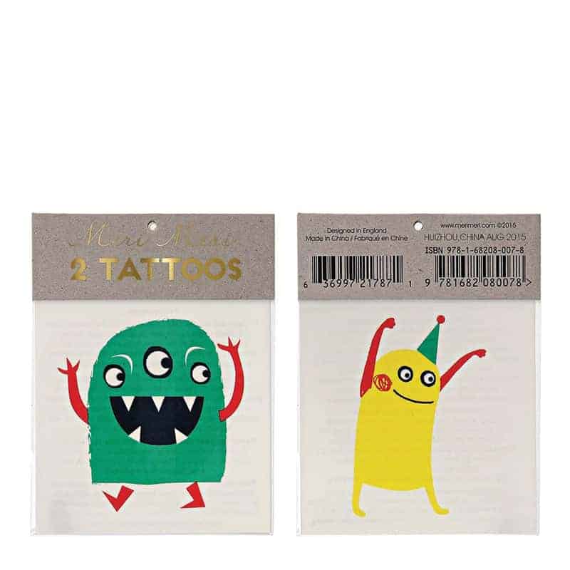MonstersmallTattoos Monster-Tattoos von Meri Meri – Bild 1