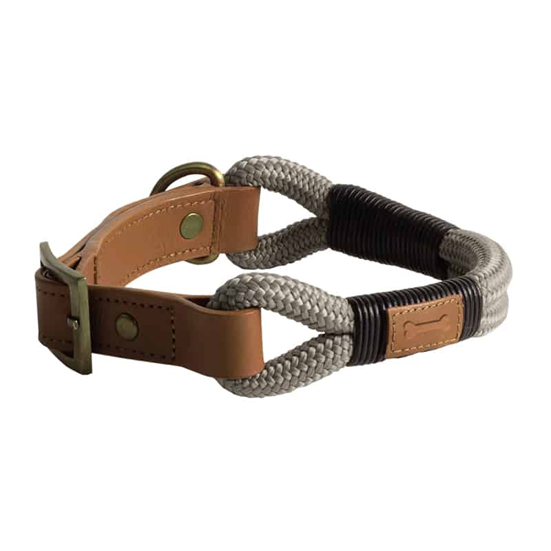 pets_halsband_knochengrau Halsband "Knochen" (grau) – Bild 1