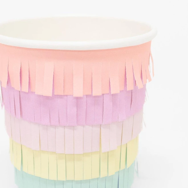 rainbowsuncups2 Regenbogen-Pappbecher von Meri Meri – Bild 1
