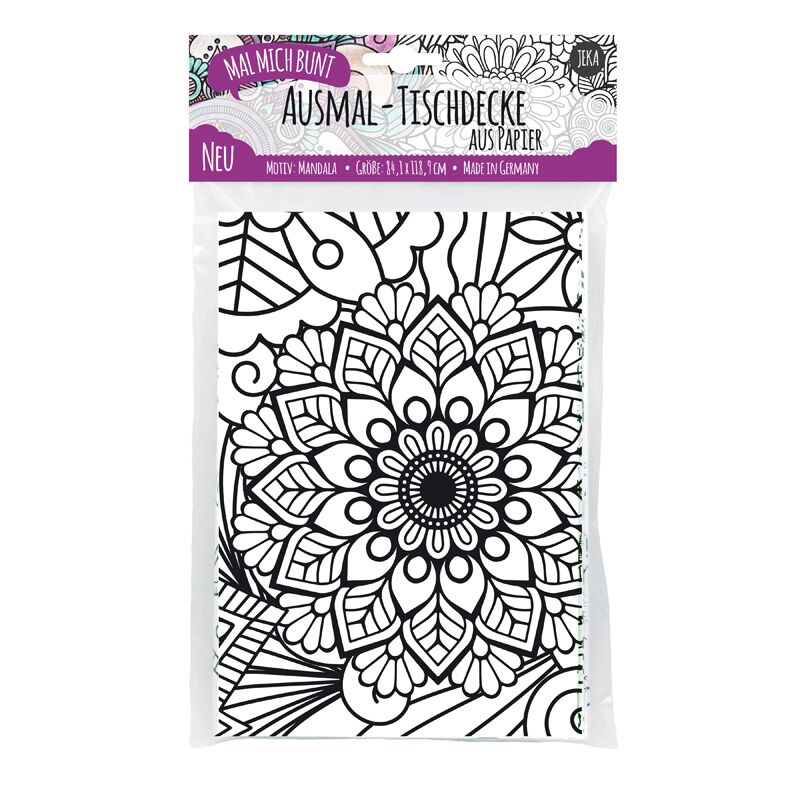 071 Ausmal-Tischdecke "Mandala" – Bild 1