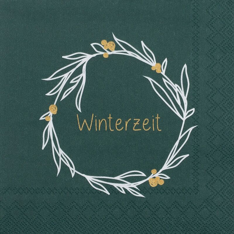 Serviette_winterzeit Cocktail-Servietten "Winterzeit" – Bild 1