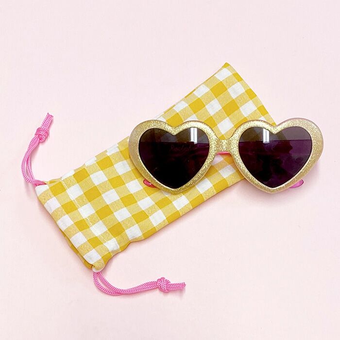 Glitter_Heart_Sunglasses Sonnenbrille "Glitzernde Herzen" – Bild 1